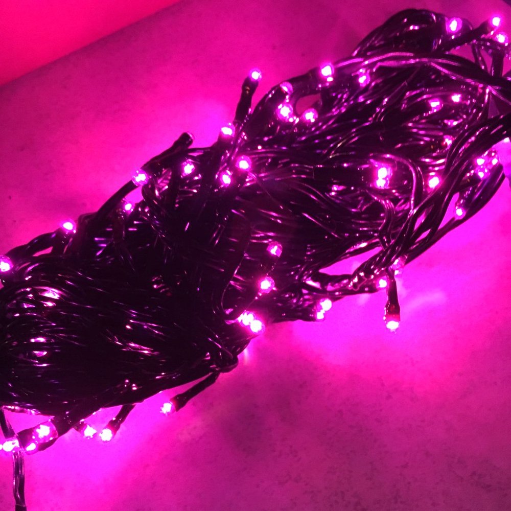 Rice Lights Fairy String Purple 140 Count VTG NWT NOS